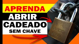 Como ABRIR um CADEADO quando perde a chave