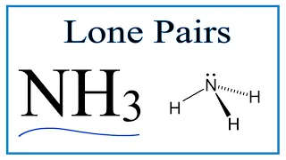 Number of Lone Pairs and Bonding Pairs for NH3 (Ammonia)