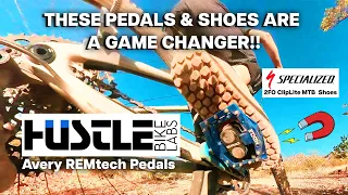THESE ARE A GAME CHANGER! | HUSTLE BIKE LABS  MAGNETIC PEDALS| 2FO Cliplite MTB Shoes !⛰️🚴🏼‍♂️💪🏼🌵