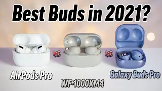 AirPods Pro vs WF-1000XM4 vs Galaxy Buds Pro: Best Buds?