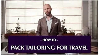 How to pack suits for travel