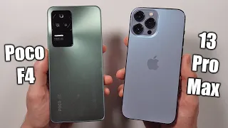 Poco F4 vs iPhone 13 Pro Max 🔥 Speed Test