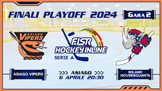 FINALE SCUDETTO GARA 2 | ASIAGO VIPERS vs MILANO HOUSE@QUANTA 06/04/2024