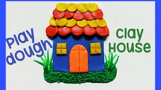 Clay house | Clay modelling for kids | How to make a house from clay |