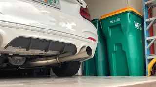 BMW M240i Single Exit full 4” exhaust cold start! Full straight pipe b58. MHD cold start off