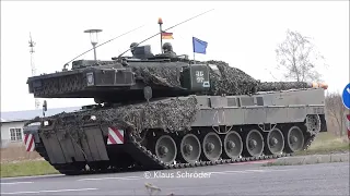 Leopard 2 A7V- Marsch zur Elbe