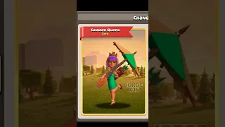 SUMMER QUEEN SKIN / CLASH OF CLANS #shorts #clashofclans #coc #minecraft #brawlstars #clashroyale