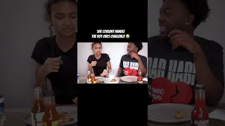 Full hot ones video posted 😭😭 she was struggling #reactionchannel #couplereaction #hotones