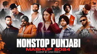 Nonstop Punjabi Mashup 2024 (1 Hrs) | Shubh ft. Sonam Bajwa | Nain Tere Chain Mere Jukebox | DJ AKSH