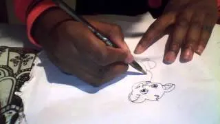 How to draw Simba, Lion King!