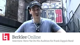 Berklee Online Interview: Steve Vai On His Audition for Frank Zappa's Band