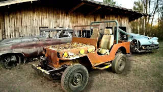 Full restoration Open jeep car / Restore Abandoned Old jeep Car - part #1