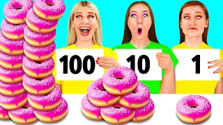 100 Шарів Їжі Челендж | Фантастичні Лайфхакі з Їжею PaRaRa Challenge