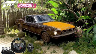 Rebuilding a FORD MUSTANG GT FastBack 1968 - Forza Horizon 5 - Logitech  G29+shifter Gameplay.