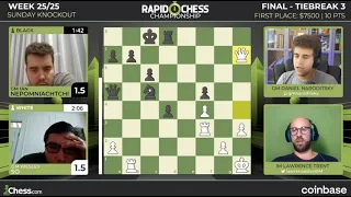 Wesley So VS Ian Nepomniachtchi.  #chess #rapidchess Rapid Chess Championship Final