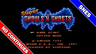 Super Ghouls 'N Ghosts (NTSC-U) / 超魔界村 [SNES/SFC] - Professional Mode No Continues
