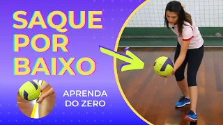 SAQUE POR BAIXO PASSO A PASSO | VOLEIBOL