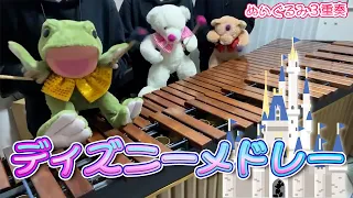 【マリンバ3重奏】ぬいぐるみたちの「ディズニーメドレー」"Disney medley" - Teddy bears Marimba trio