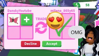 What people trade for butterfly in adopt me!