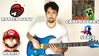 Scary video game sounds on guitar