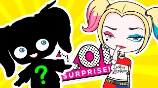 LOL HARLEY QUINN like a movie and a cartoon - LOL Surprise Custom Doll DIY | LOL Dolls Videos