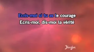 Karaoké Ecris-moi - Pierre Bachelet *