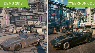 Cyberpunk 2077 2018 Demo vs 2.0 Update 2023 Ray Tracing Overdrive Graphics Comparison