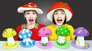 Color Mushrooms Mukbang 음식 도전 by Pico Pocky