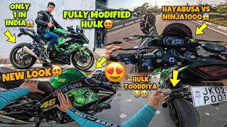 New Fully Modified😍 Hulk | Only 1 in India😱 Hayabusa vs Ninja1000😱 |  Training biceps workout 💓