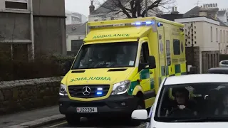 States of Jersey Ambulance Service - Mercedes Sprinter Ambulance Responding