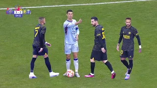 The Day Messi, Ronaldo, Neymar & Mbappe Met Together 2023