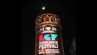 3D Video Mapping for E-Games Galata Tower Istanbul Turkey