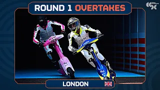 All the best overtakes from the first round of the eSkootr Championship in London