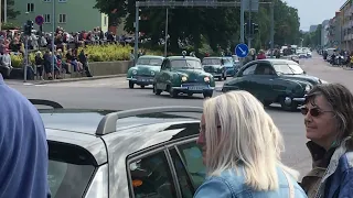 Saab 92 parade at Trollhättan 2022
