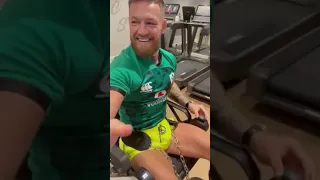 Conor Mcgregor Working Out With His Broken Leg