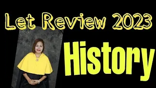 LET REVIEW 2023/SOCIAL STUDIES/HISTORY