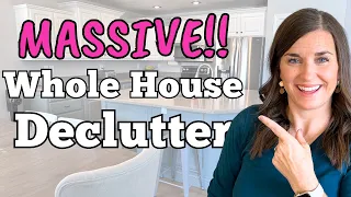 The Ultimate WHOLE HOUSE Declutter Organize Clean Marathon | CLUTTER Free Home