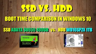 SSD vs. HDD - Boot Time Comparison in Windows 10