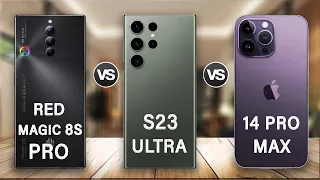 Red Magic 8S Pro Vs iPhone 14 Pro Max Vs Samsung Galaxy S23 Ultra