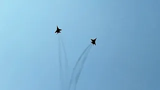 МиГ-29. Тренировочные полеты над Луховицами 24 и 25 августа 2022 г.