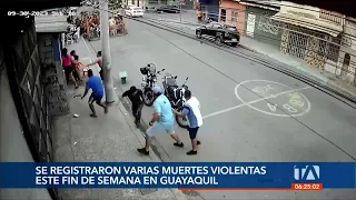 Este fin de semana se registraron varias muertes violentas en Guayaquil