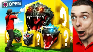 Opening GODZILLA LUCKY BLOCKS In GTA 5 (Incredible)