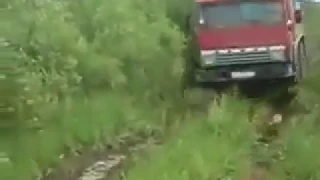 truck Kamaz 4X4 runs off road   Камаз 4Х4 бездорожье