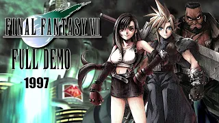 Final Fantasy VII PS1 Full Demo 1997 Gameplay Walkthrough No Commentary | TIFA Demo 1997