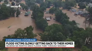 Waverly flood survivors continue work on homes