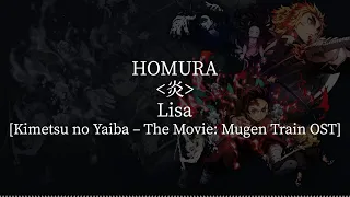Homura(Kimetsu no Yaiba – The Movie: Mugen Train OST)-LiSA [kanji/romaji/English lyrics]