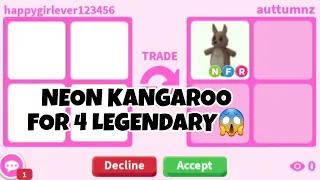 😱😛No Way! I GOT A NEON KANGAROO For 4 NOT VERY OLD NORMAL LEGENDARIES + HUGE WIN TRADE FOR CCBD!