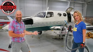 Removing The Interior And DRY ICE Blasting The Free Abandoned Airplane￼￼