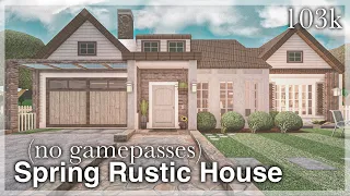 Bloxburg - Spring Rustic House Speedbuild (no gamepasses)