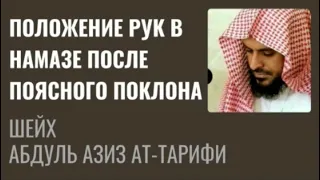 Шейх Тарифи | Положение рук в намазе после поясного поклона.